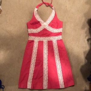 Pink and White Dress